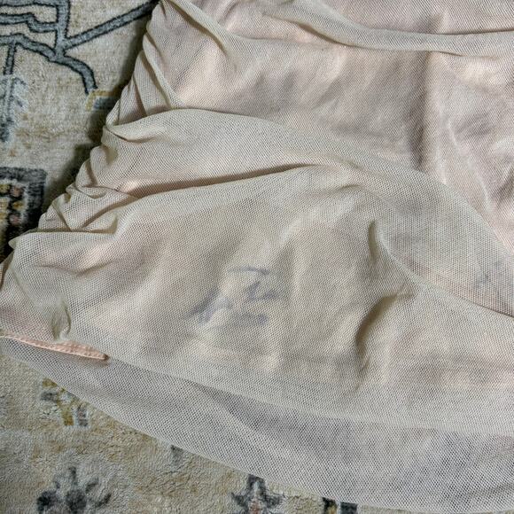 Vintage Express Baby Pink Ruched Tank Top Y2k Date Night Going Out Shirt Small - Picture 9 of 9